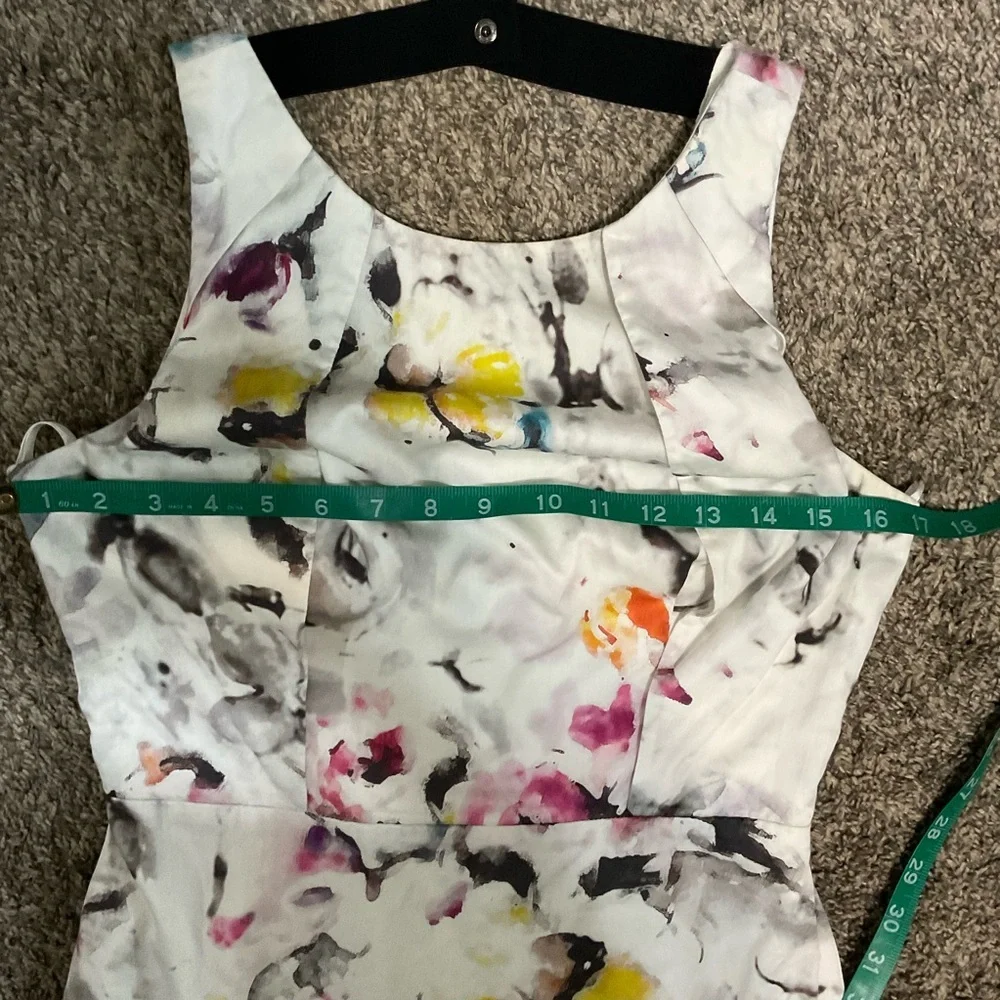 Aryn K Watercolor Floral sleeveless dress. Size small